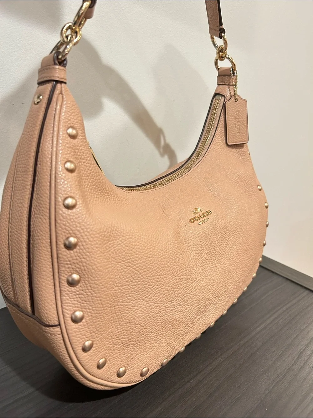 Coach East/West Harley Leather Hobo Bag Style#F22548 EUC